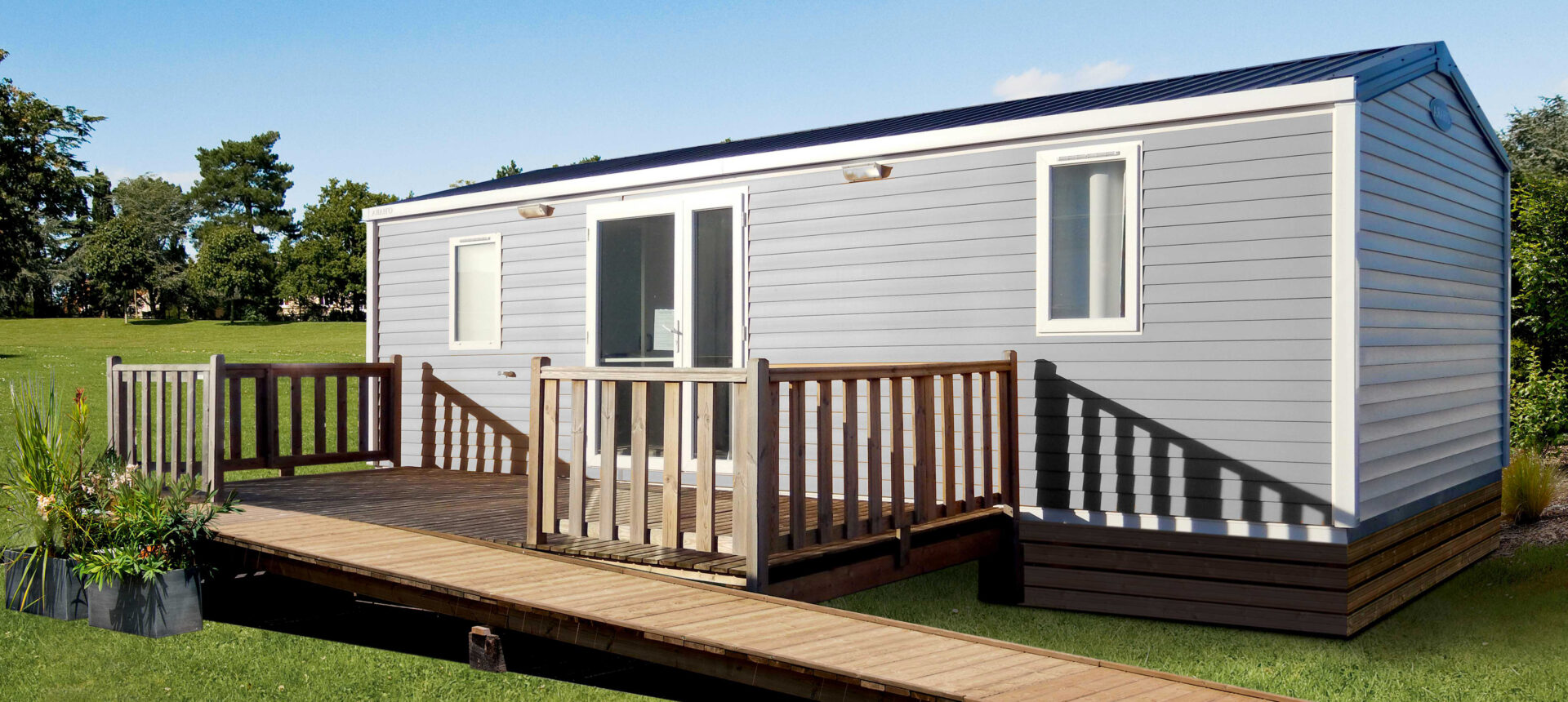 Location mobil-home Ophéa 4-6 personnes avec terrasse + PMR en Vendée, au camping La Buzelière, à Saint-Jean-de-Monts en Vendée