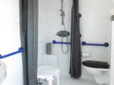 Chambre avec lit 1 place du mobil-home Ophéa 4-6 personnes PMR en location, au camping La Buzelière, à Saint-Jean-de-Monts en Vendée